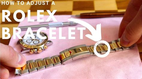 how to make your rolex watch band a little bigger without taking link out l|adjusting rolex watch jubilee strap.